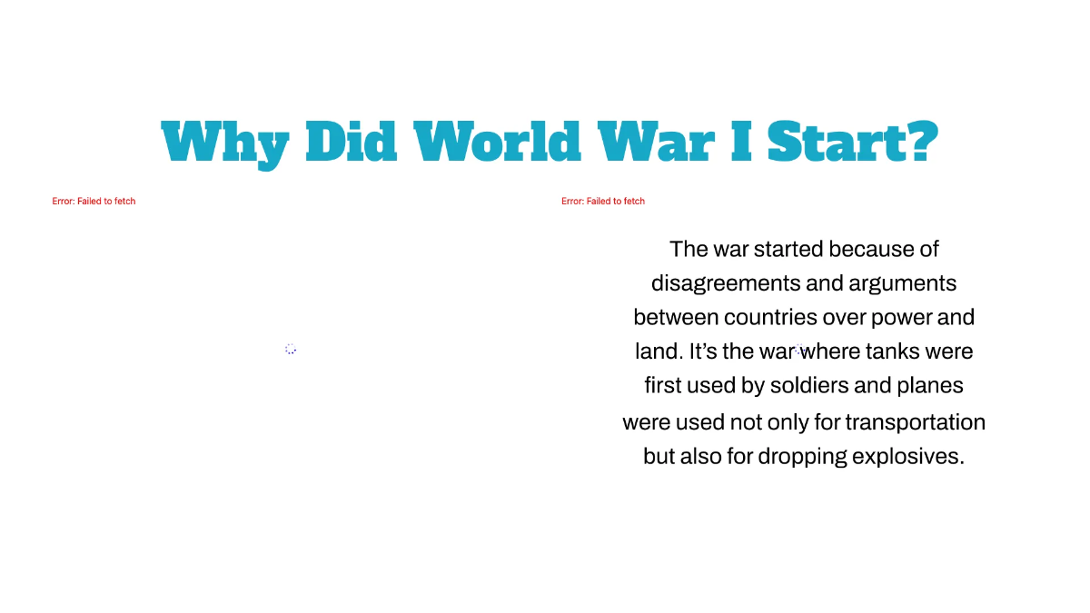 Free World War I and Its Impact on America Template to Edit Online