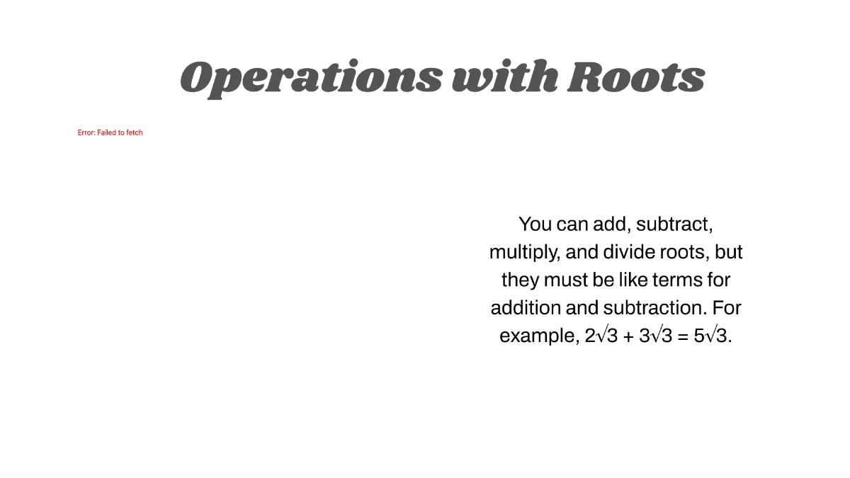 Free Roots of Integers Template to Edit Online