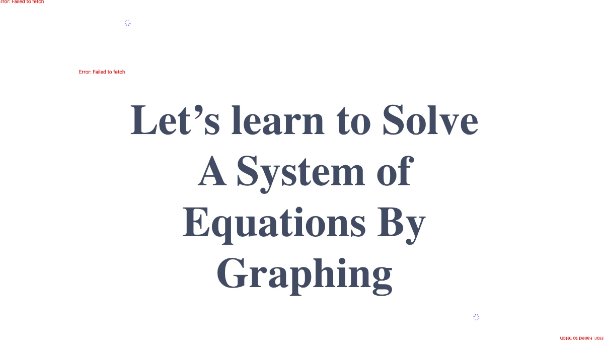 Free Solve A System of Equations By Graphing Template to Edit Online