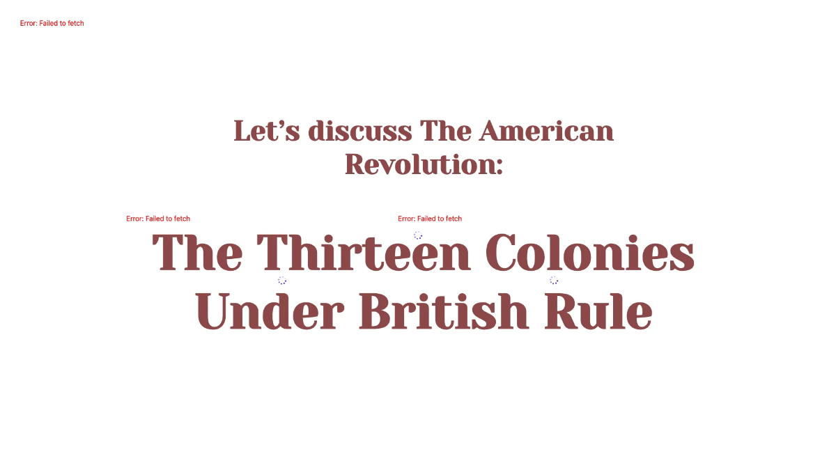 Free The American Revolution: The Thirteen Colonies Under British Rule Template to Edit Online