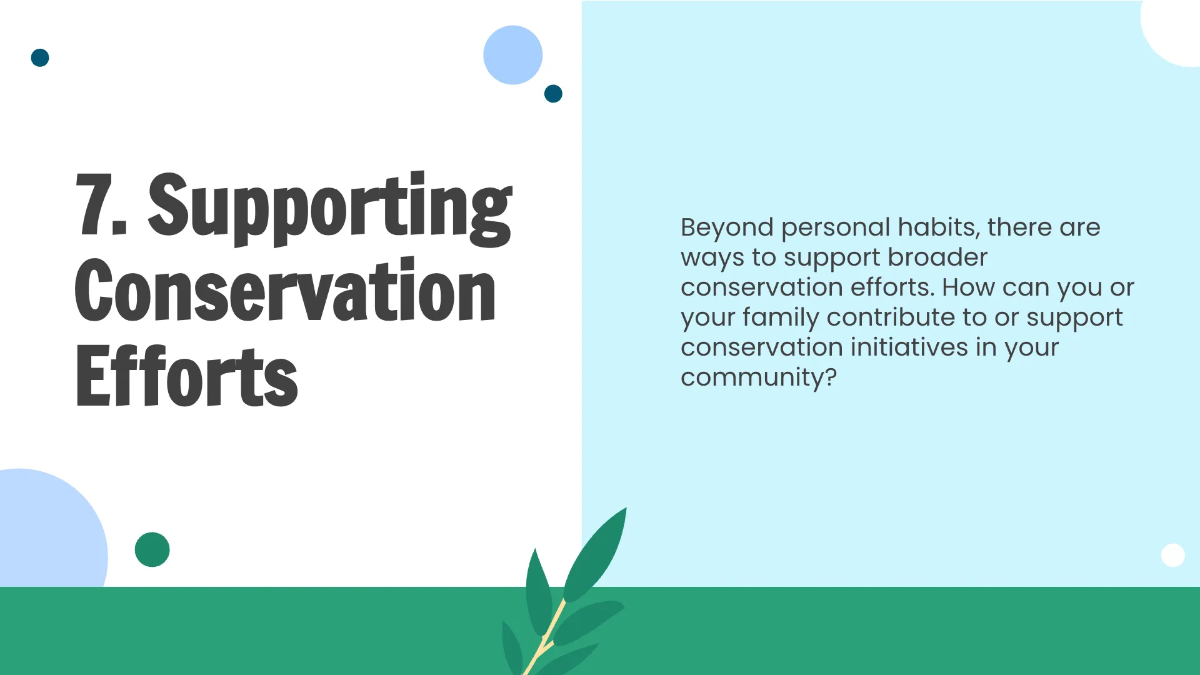 Free Conservation Practices Template to Edit Online