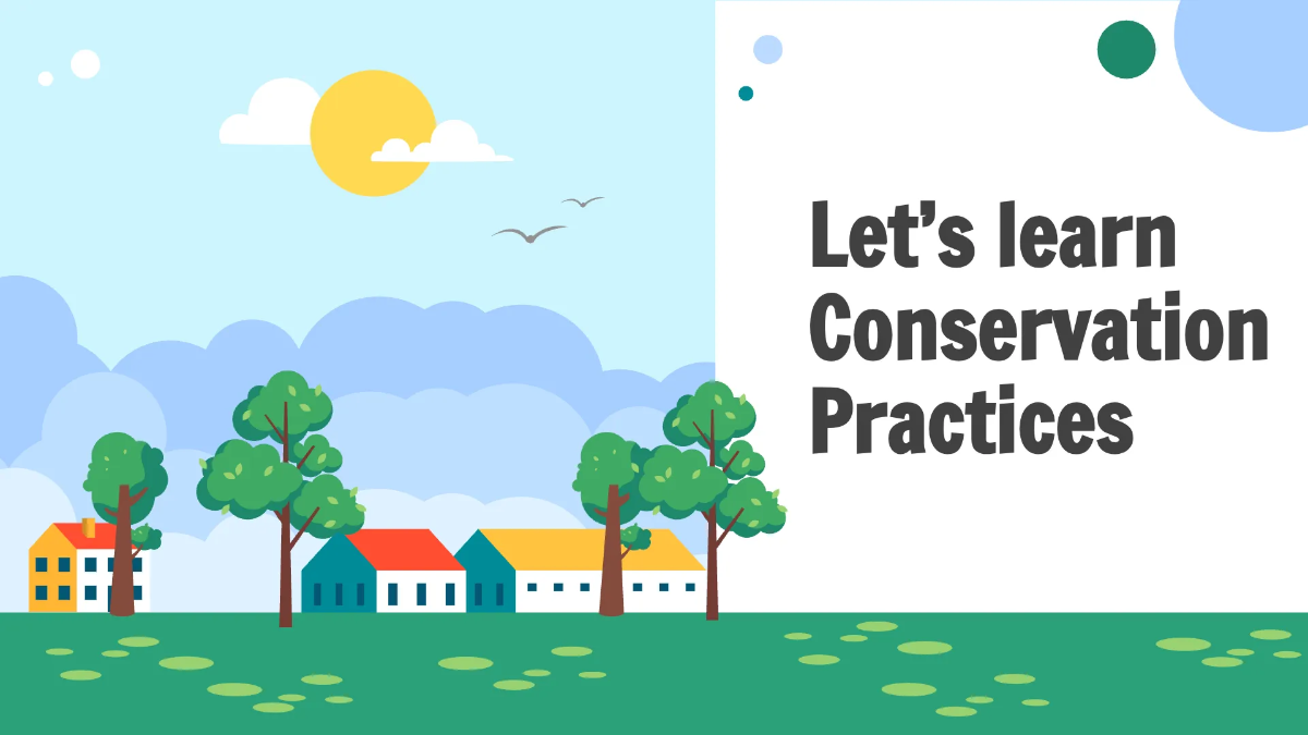 Free Conservation Practices Template to Edit Online