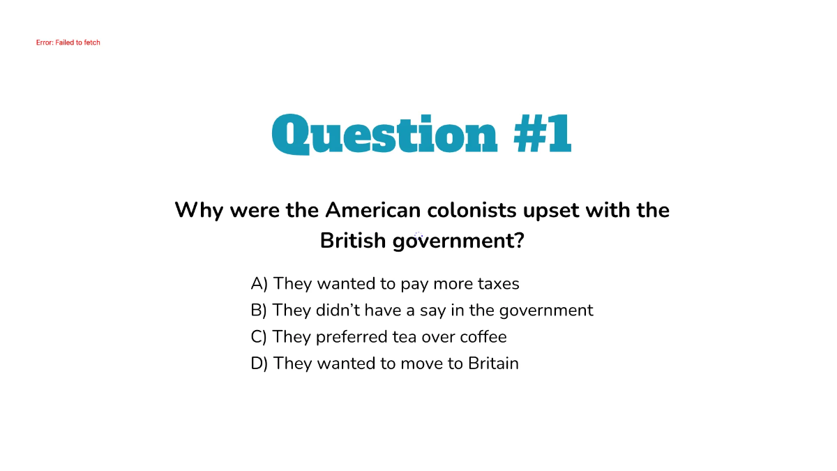 Free Causes of the American Revolution Template to Edit Online