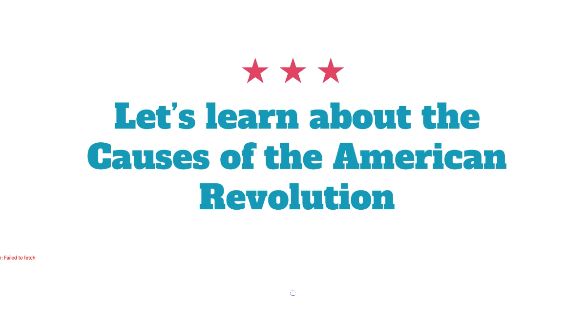 Free Causes of the American Revolution Template to Edit Online