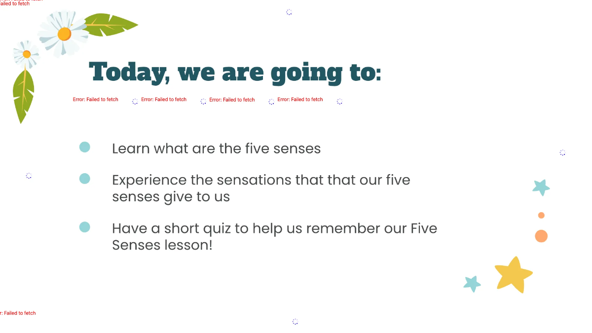 Free Five Senses Template to Edit Online