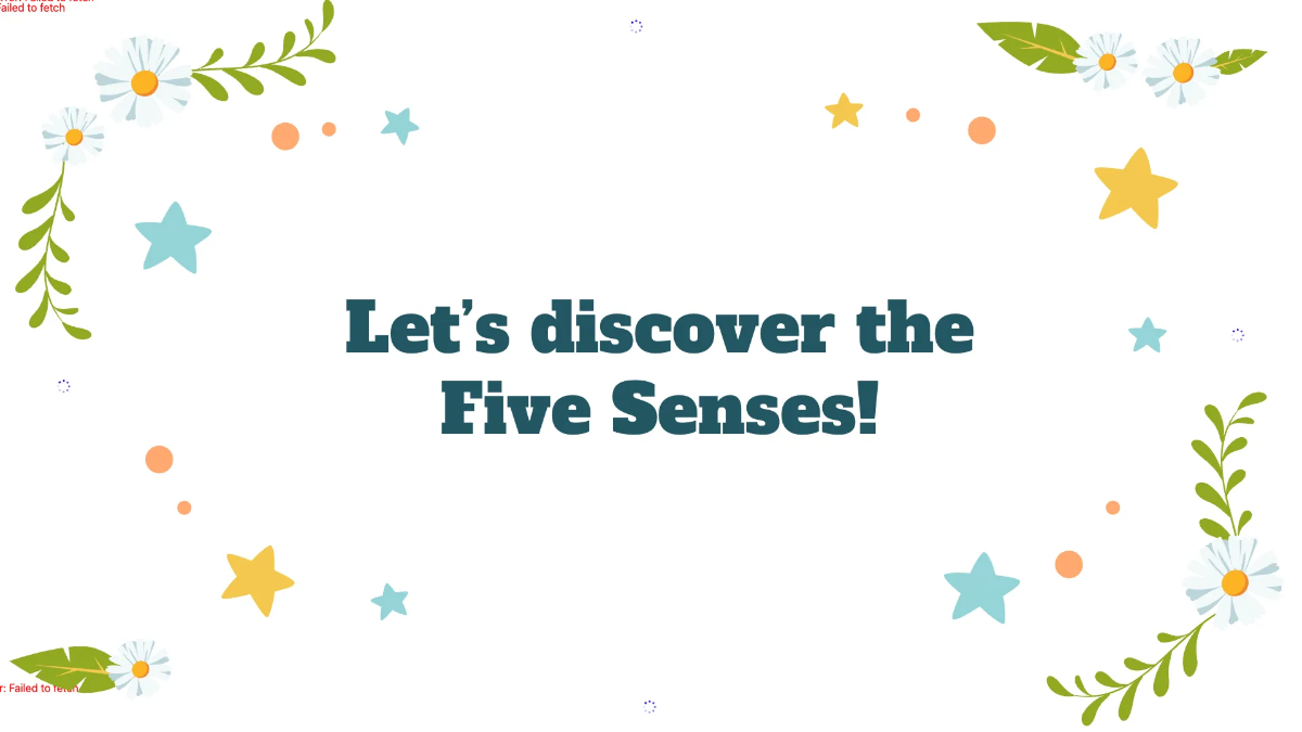 Free Five Senses Template to Edit Online
