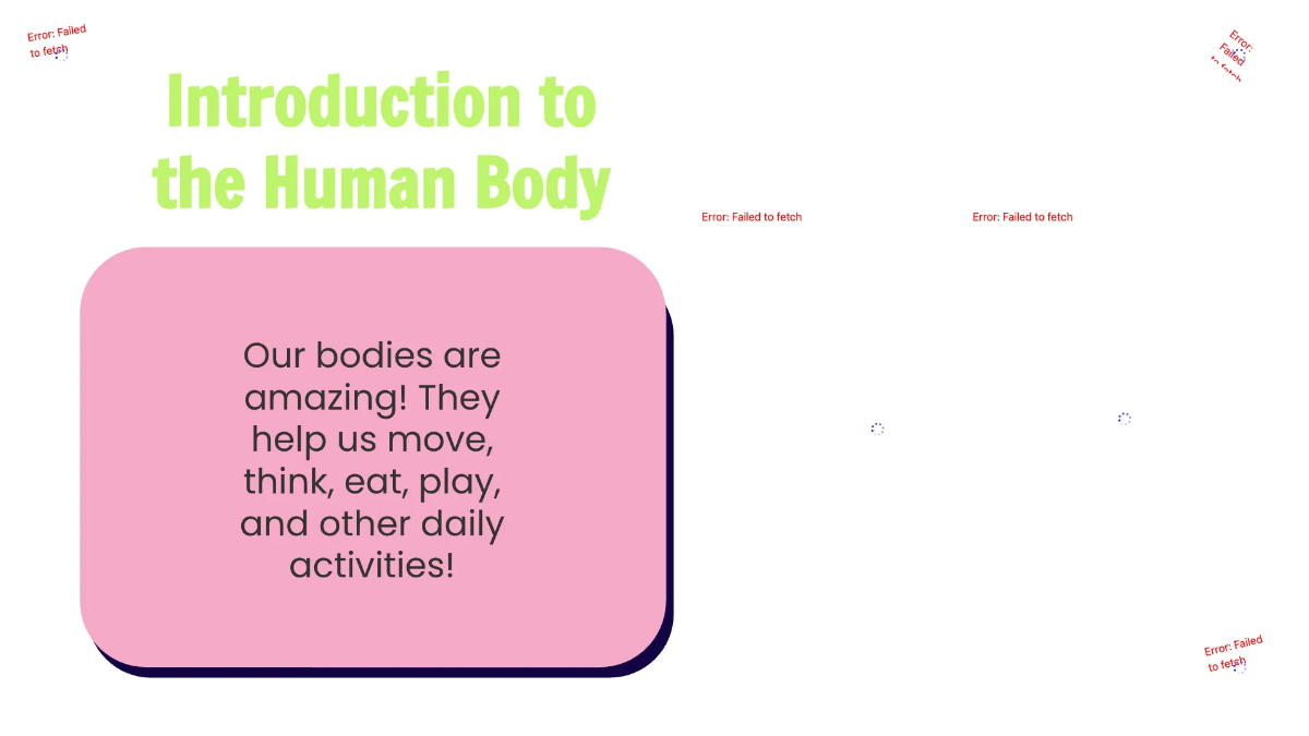 Free Body Parts and Their Functions Template to Edit Online