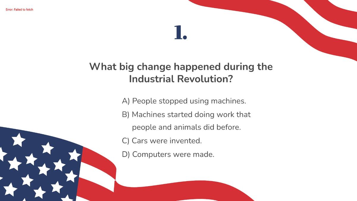 Free Industrial Revolution in America Template to Edit Online