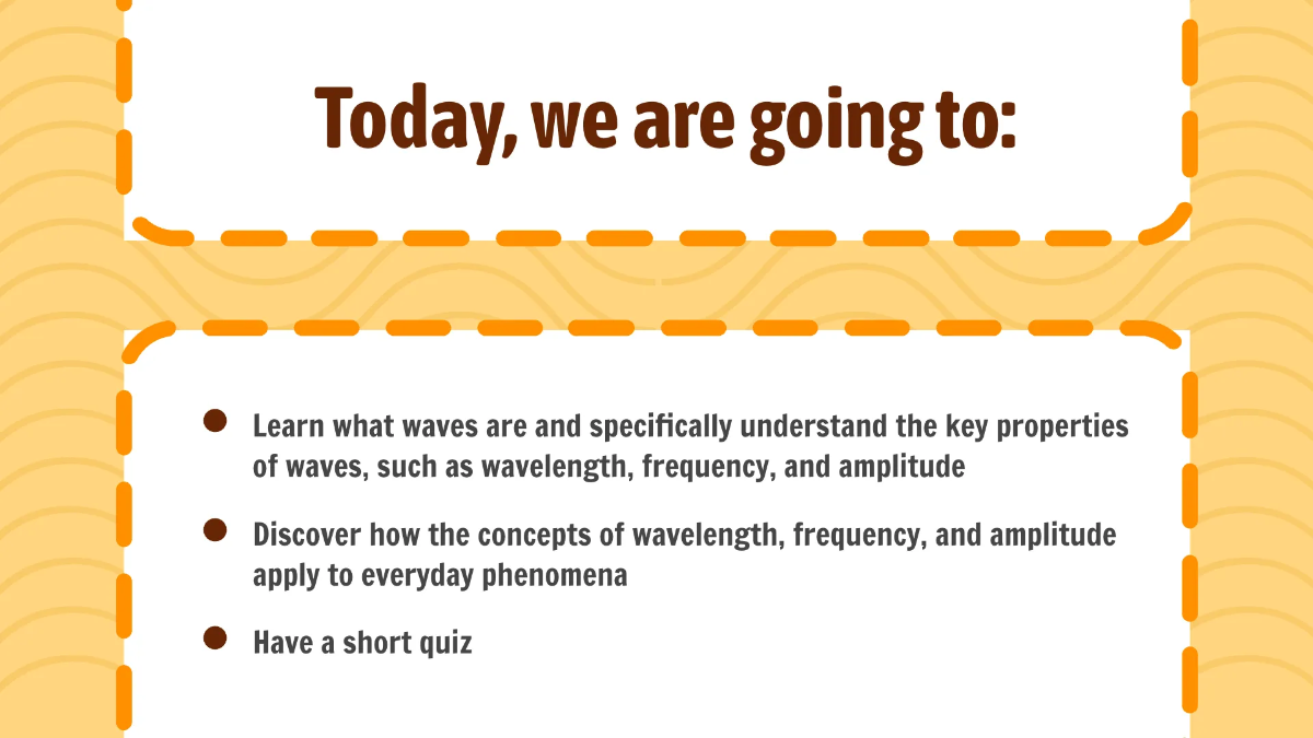 Free Wavelength, Frequency, Amplitude Template to Edit Online