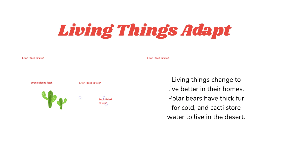 Free Characteristics of Living Things Template to Edit Online