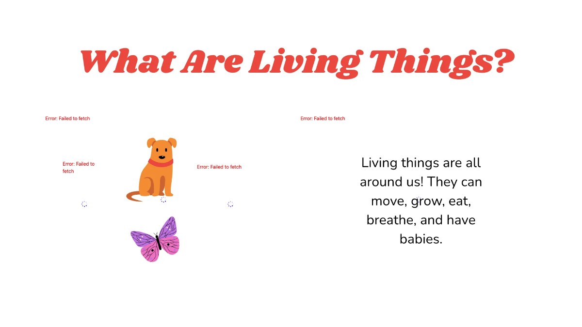 Free Characteristics of Living Things Template to Edit Online
