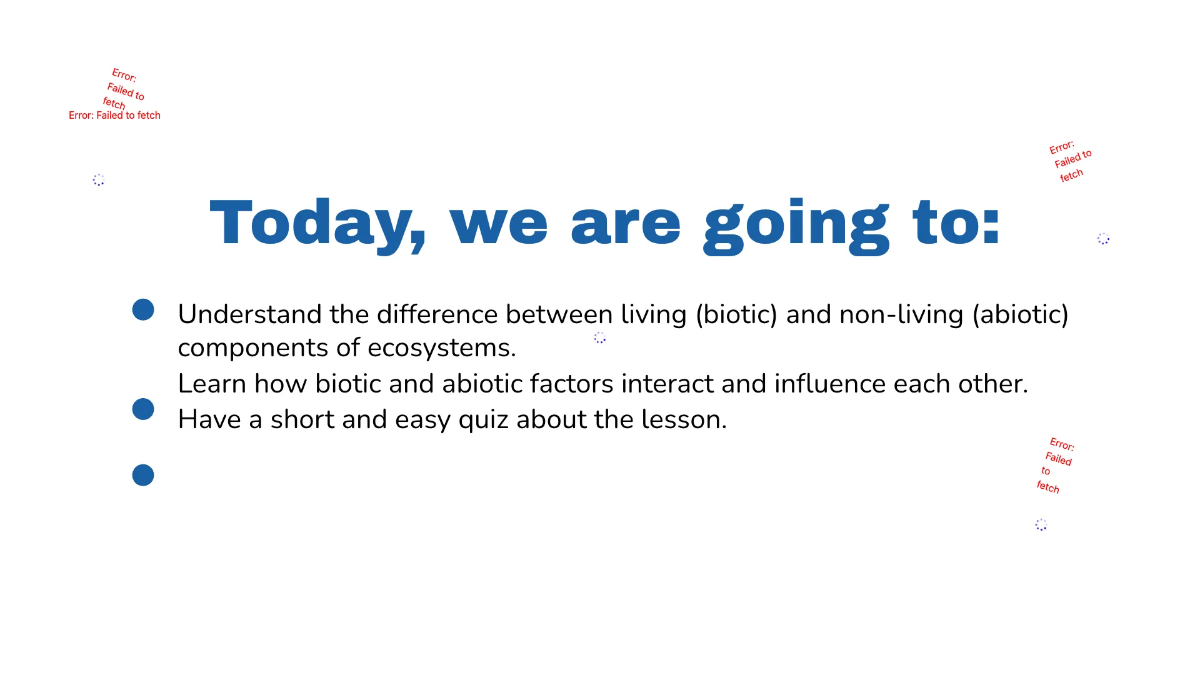 Free Biotic vs. Abiotic Factors Template to Edit Online