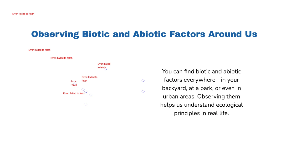 Free Biotic vs. Abiotic Factors Template to Edit Online