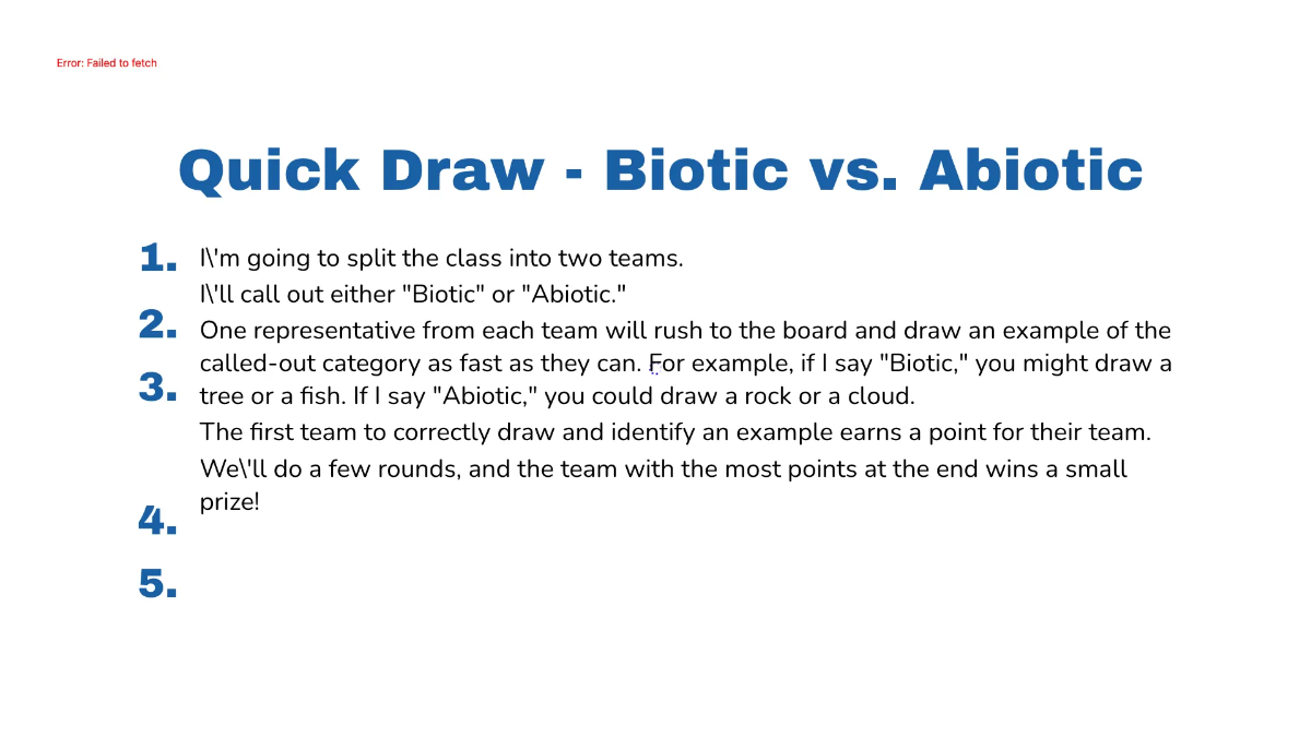 Free Biotic vs. Abiotic Factors Template to Edit Online