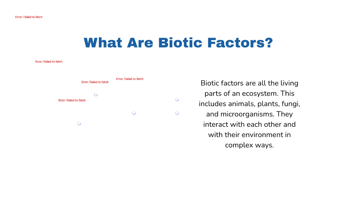 Free Biotic vs. Abiotic Factors Template to Edit Online