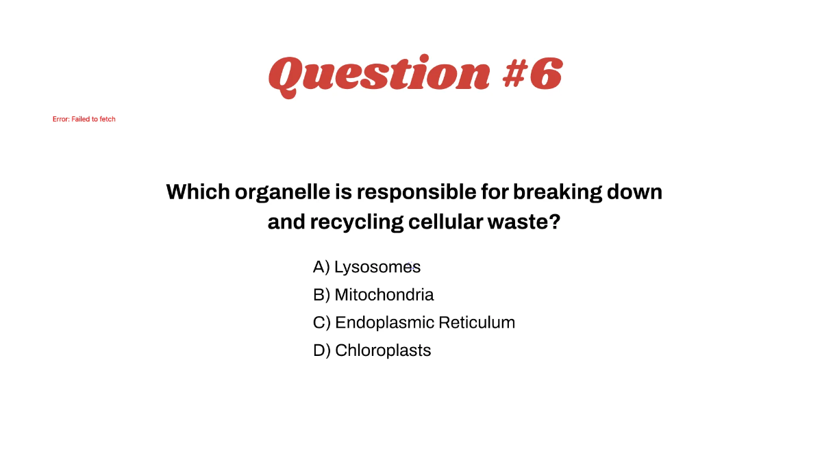 Free Cell Organelles Template to Edit Online