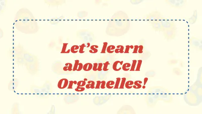 Free Cell Organelles to Edit Online