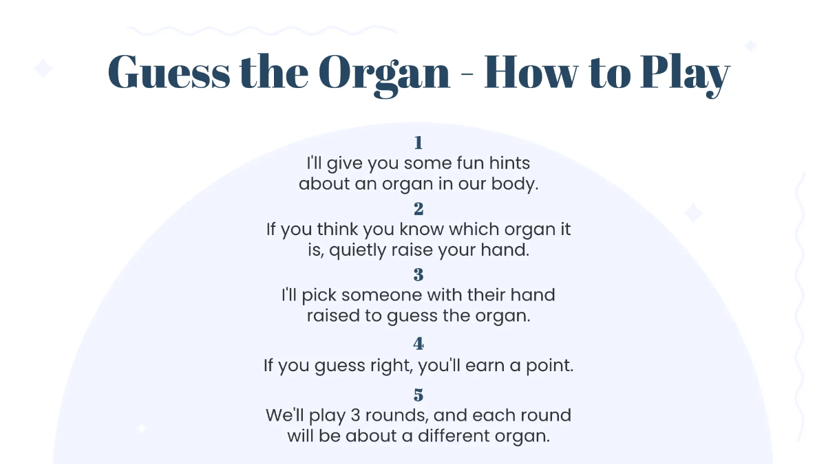 Free Human Organs and Their Functions Template to Edit Online