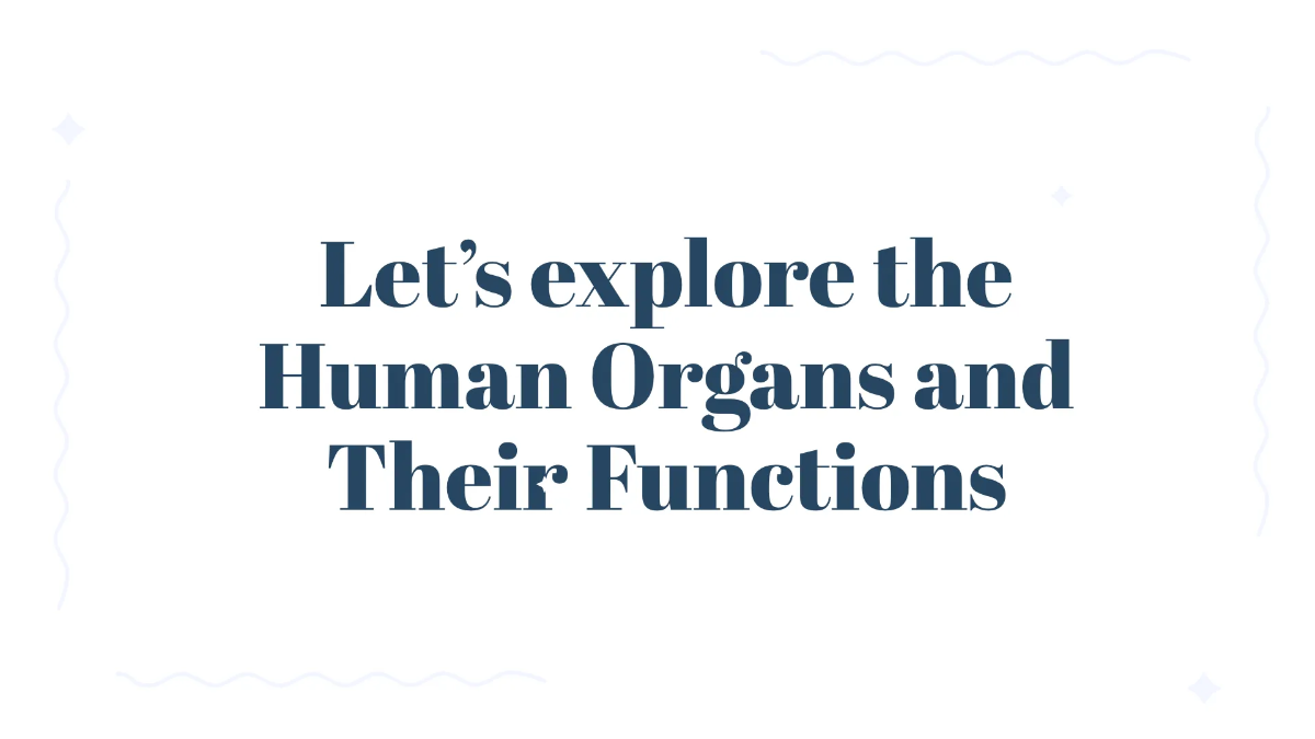 Free Human Organs and Their Functions Template to Edit Online
