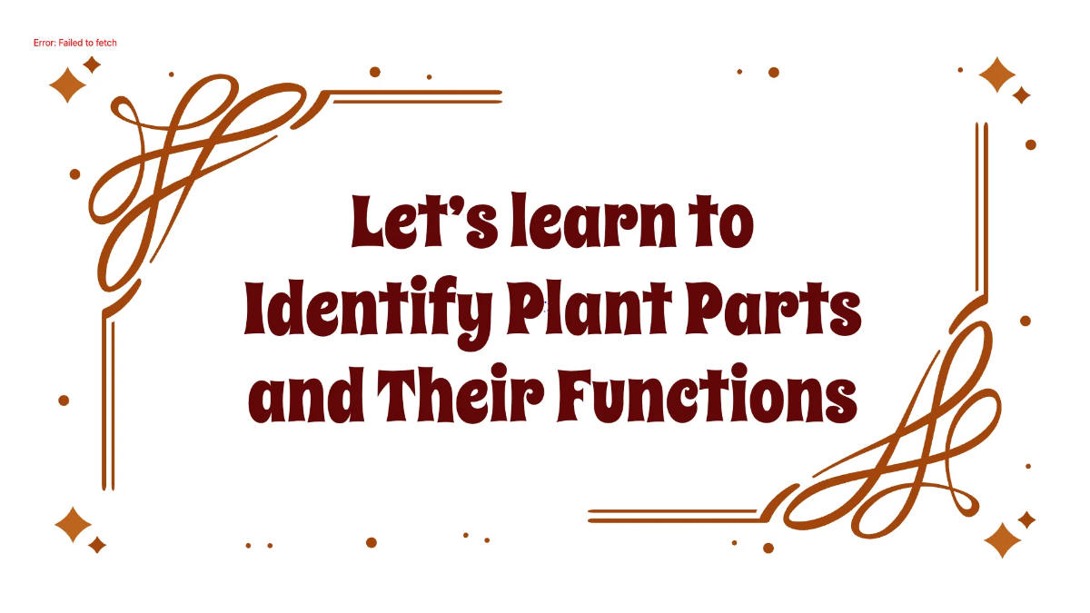 Free Identify Plant Parts and Their Functions Template to Edit Online