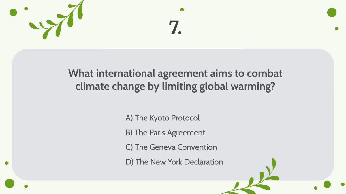 Free Climate Change and Global Warming Template to Edit Online