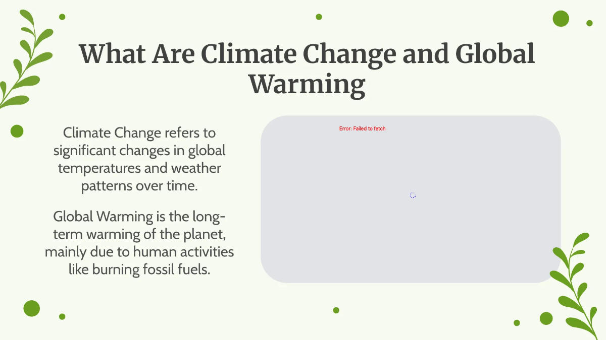 Free Climate Change and Global Warming Template to Edit Online