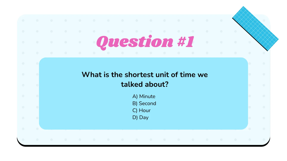 Free Units of Time Template to Edit Online