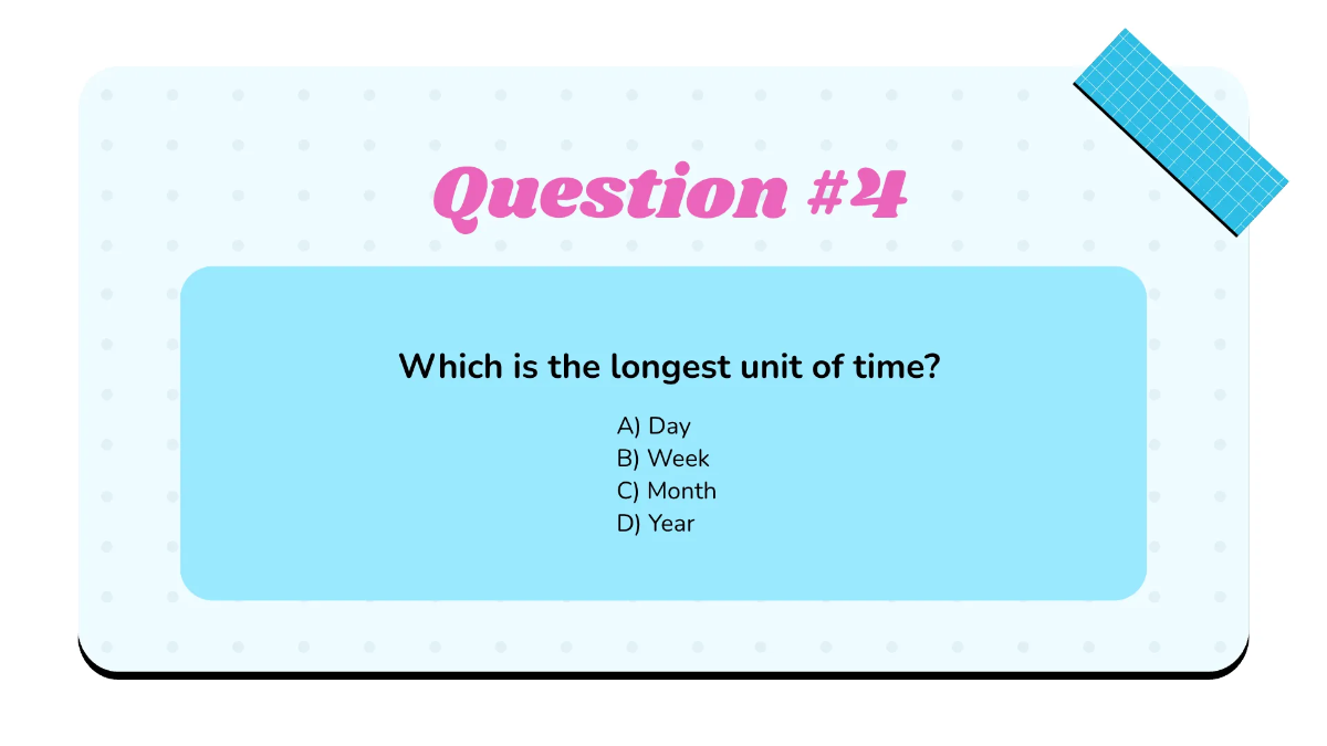 Free Units of Time Template to Edit Online