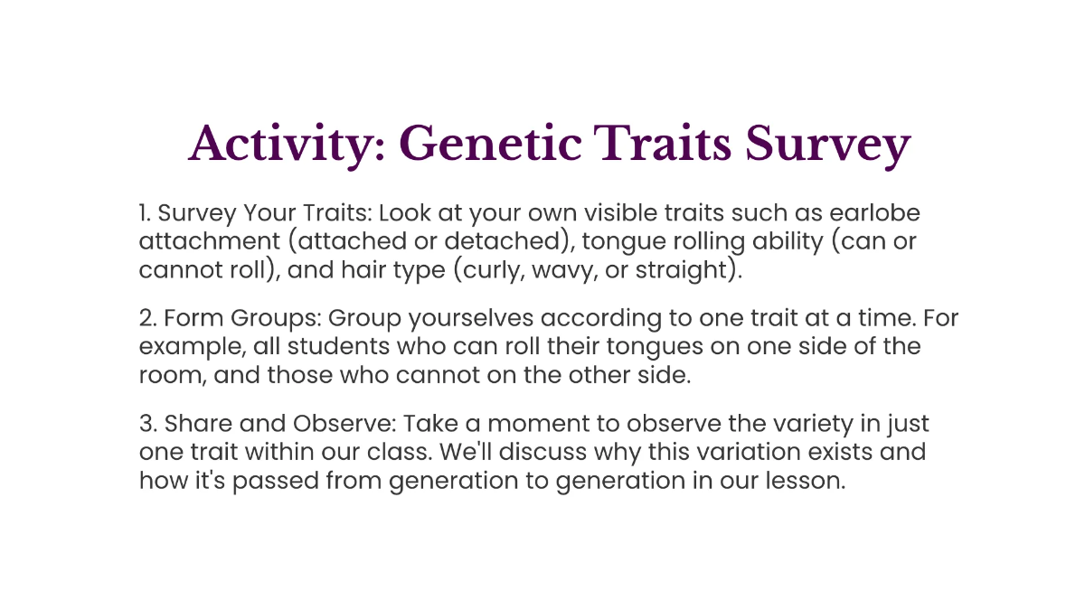 Free Genetic Variation and Inheritance Template to Edit Online