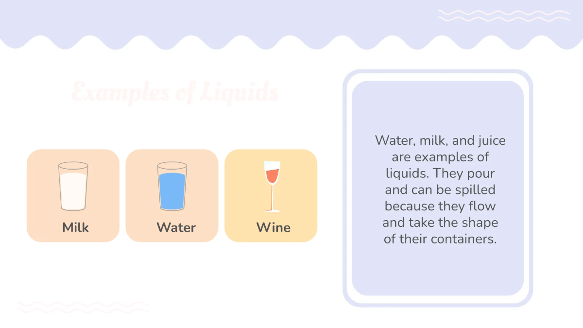 Free Identify Solids, Liquids, and Gases Template to Edit Online
