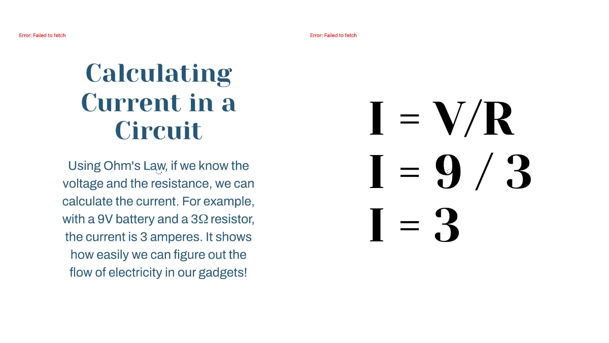 Free Ohm's Law Template to Edit Online