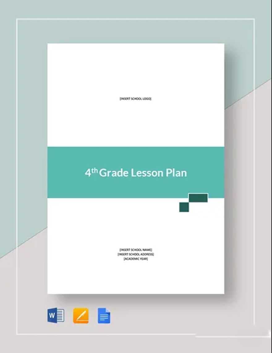 Free 4th Grade Lesson Plan Template