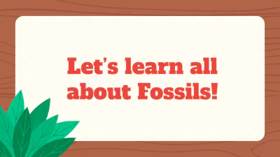 Free Introduction to Fossils to Edit Online