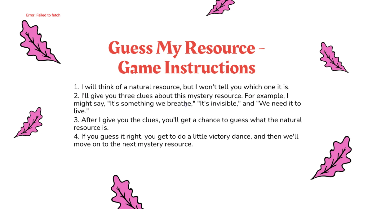 Free Natural Resources Template to Edit Online