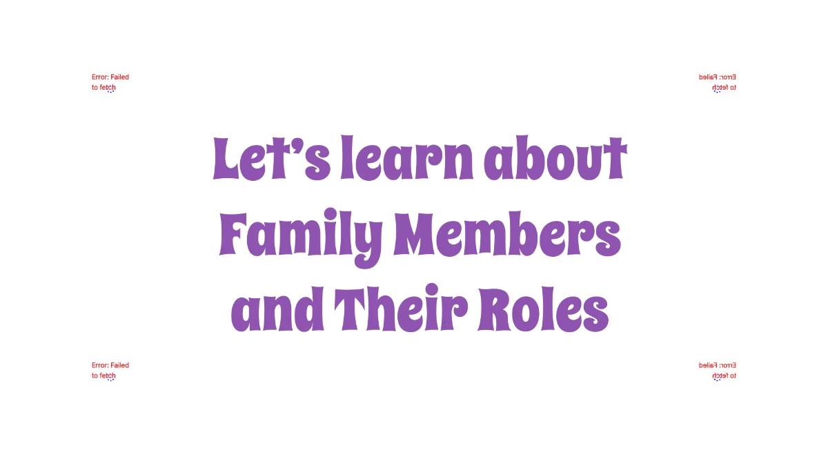 Free Family Members and Their Roles Template to Edit Online