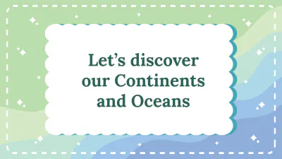 Free Continents and Oceans to Edit Online