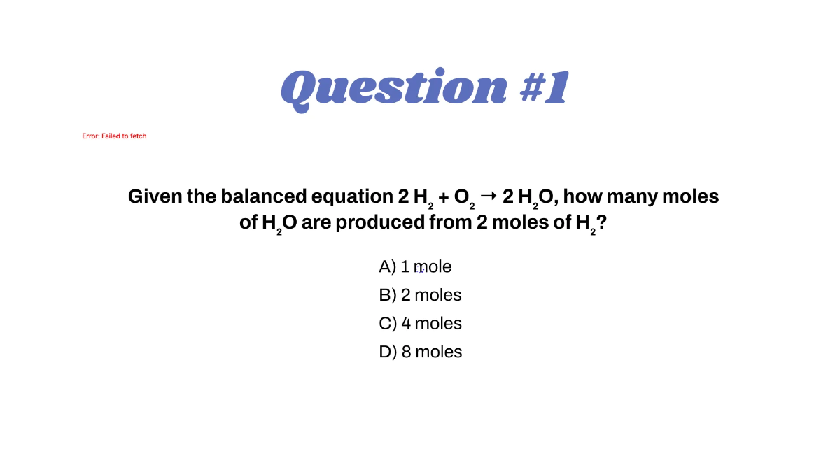 Free Stoichiometry Template to Edit Online