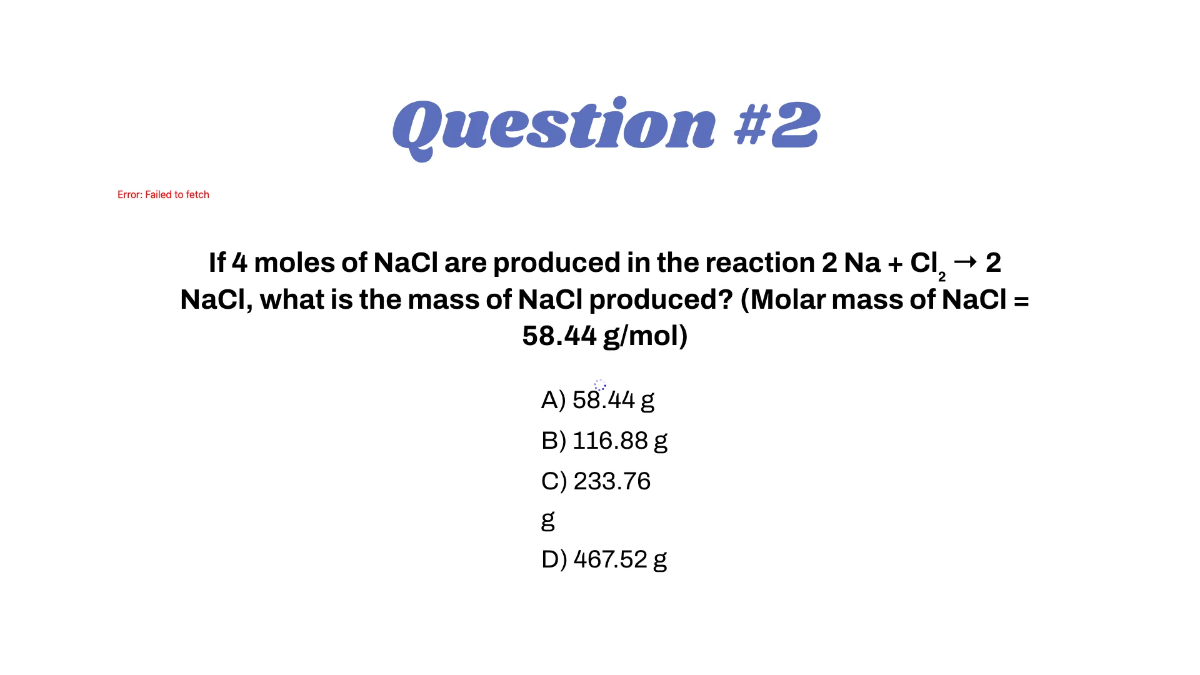 Free Stoichiometry Template to Edit Online