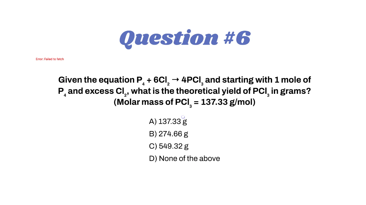 Free Stoichiometry Template to Edit Online