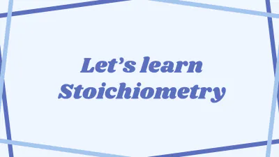 Free Stoichiometry to Edit Online