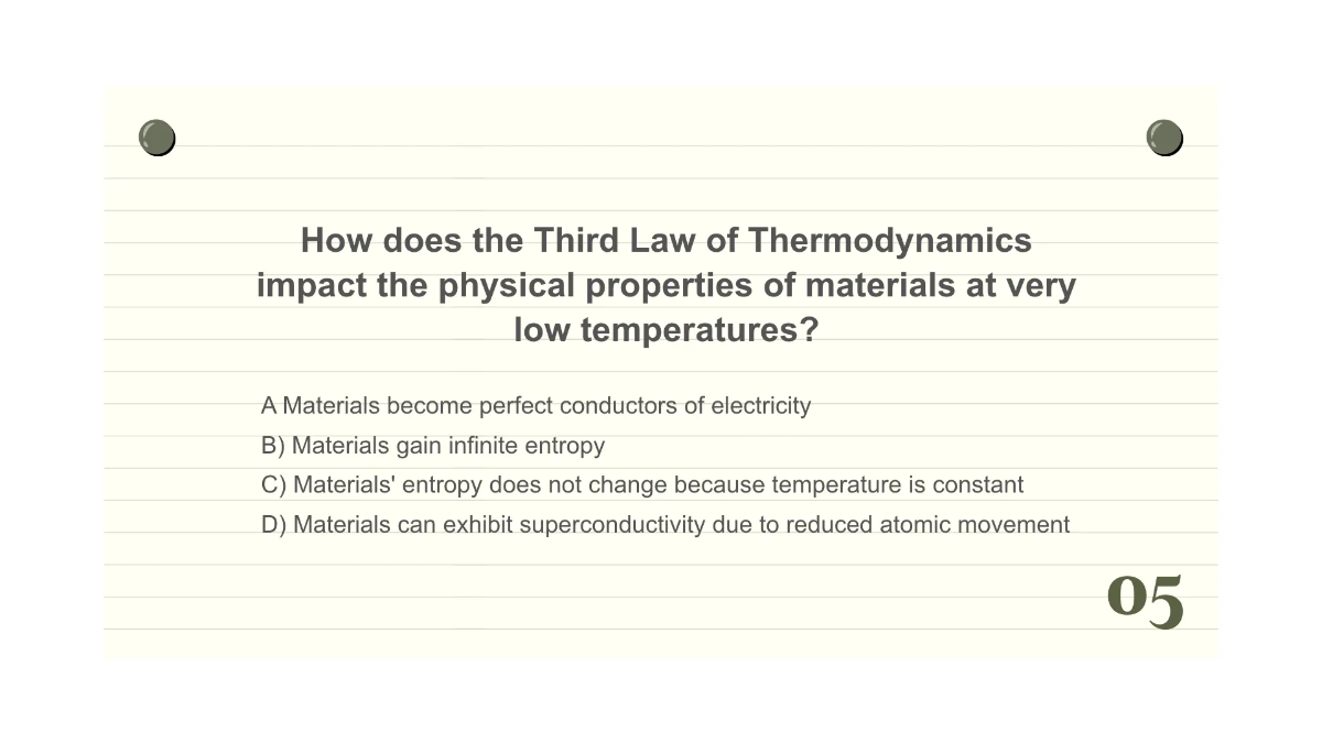Free Laws of Thermodynamics Template to Edit Online
