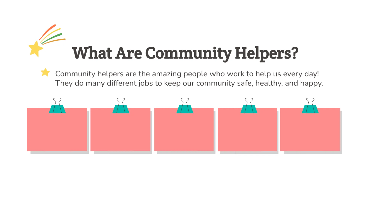 Free Community Helpers and Their Roles Template to Edit Online
