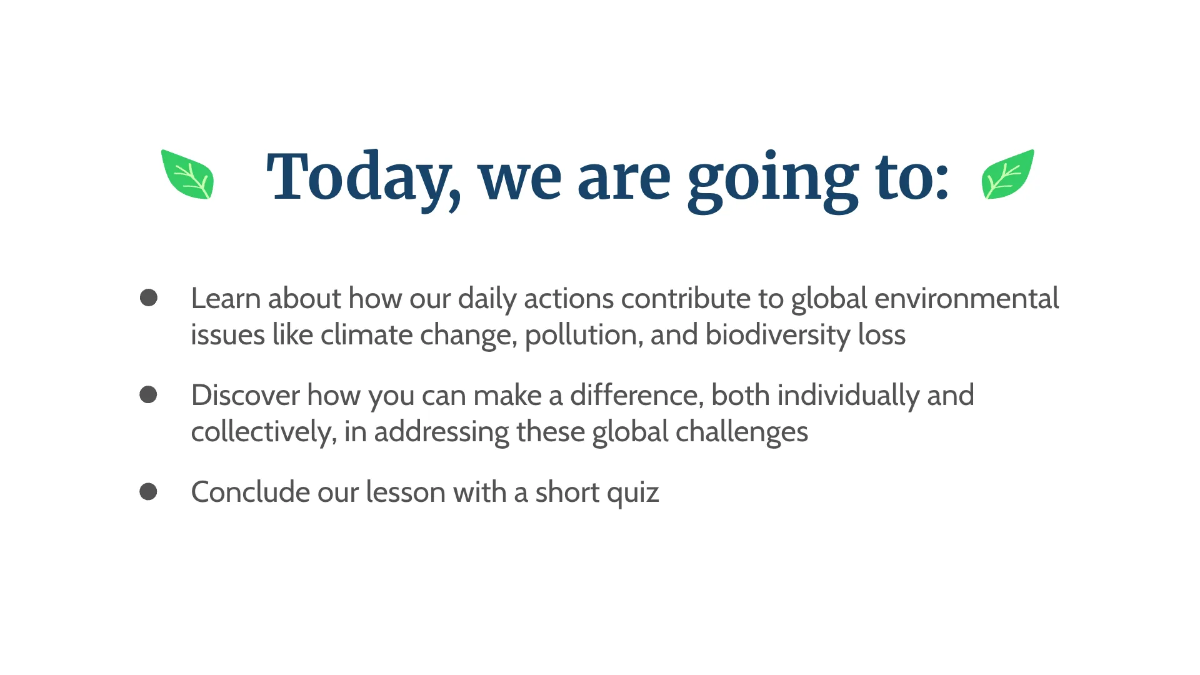 Free Global Environmental Issues Template to Edit Online