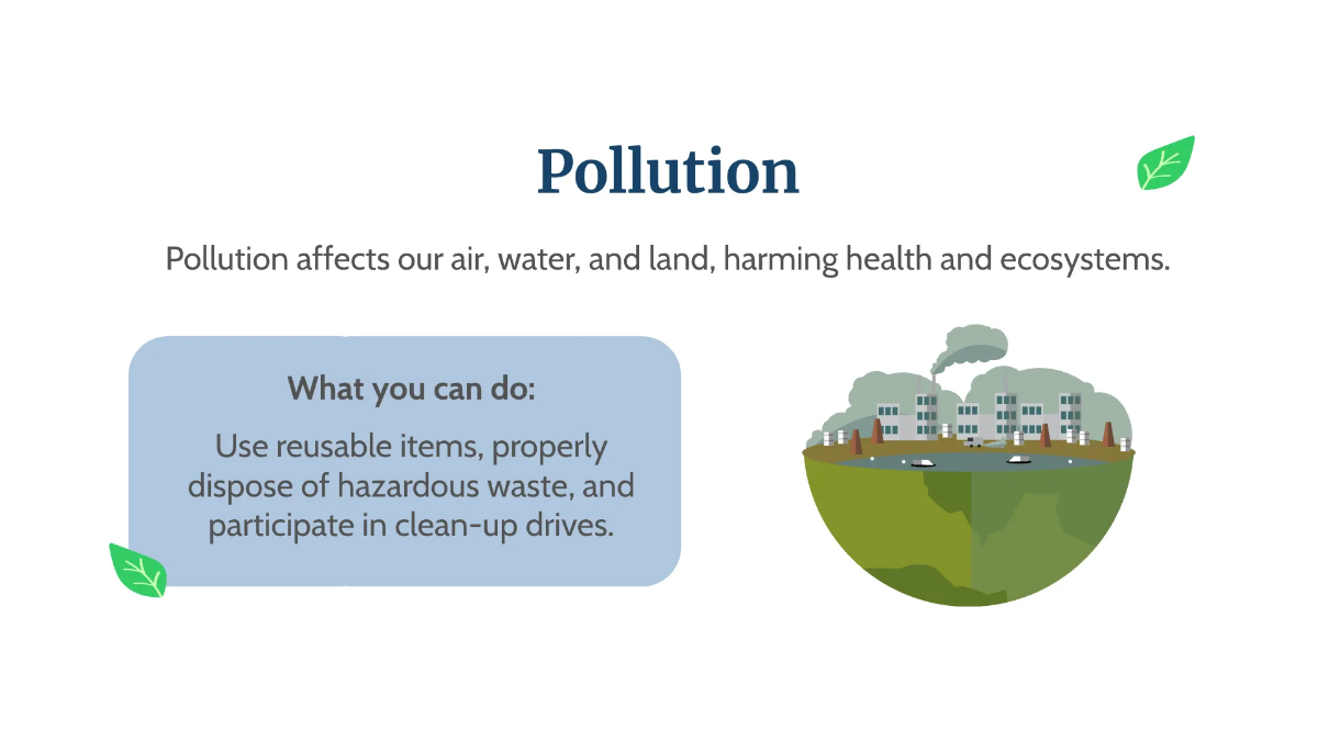 Free Global Environmental Issues Template to Edit Online