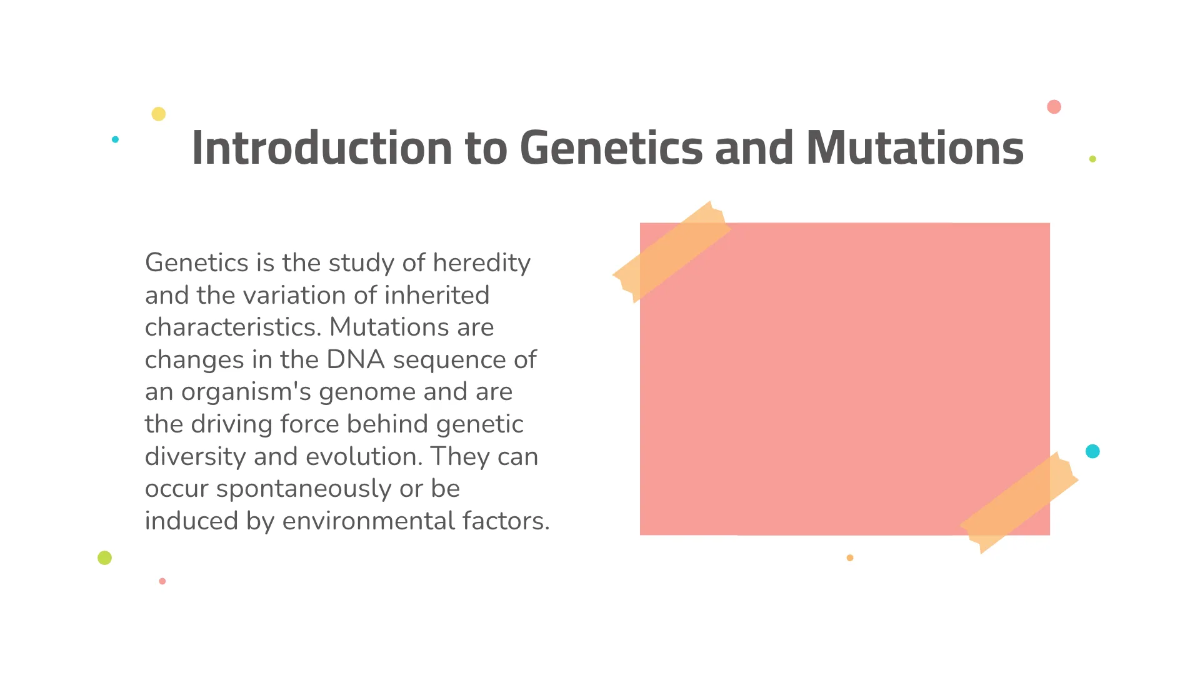 Free Mutations and Genetic Disorders Template to Edit Online
