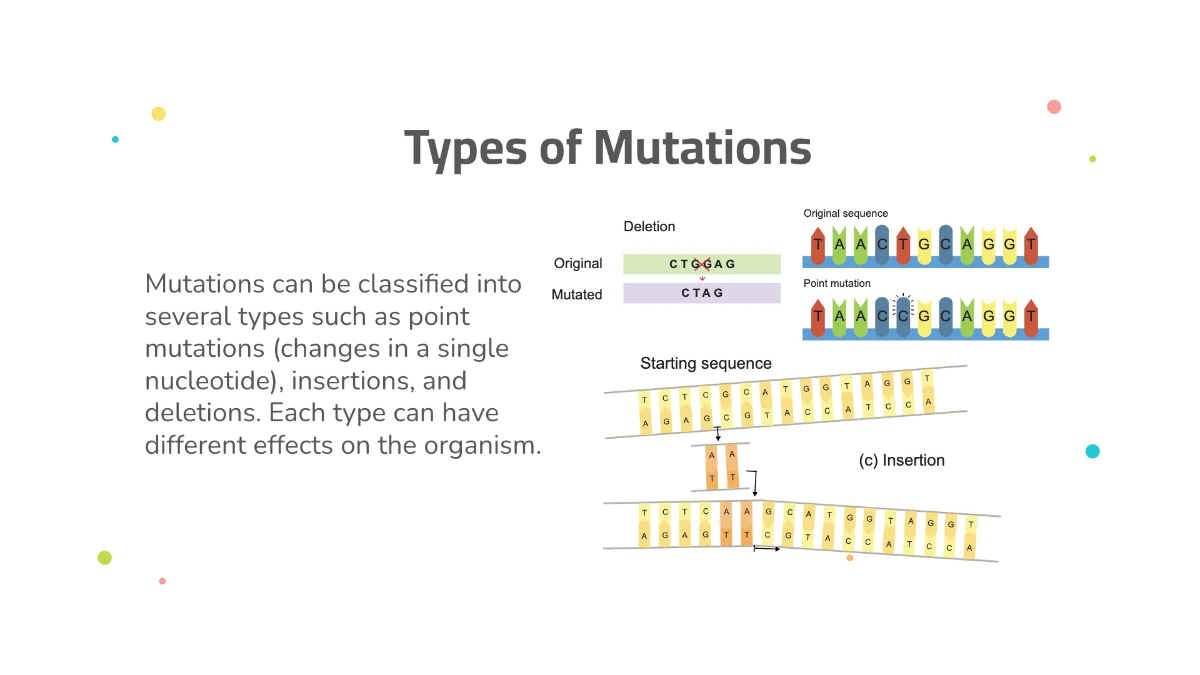 Free Mutations and Genetic Disorders Template to Edit Online