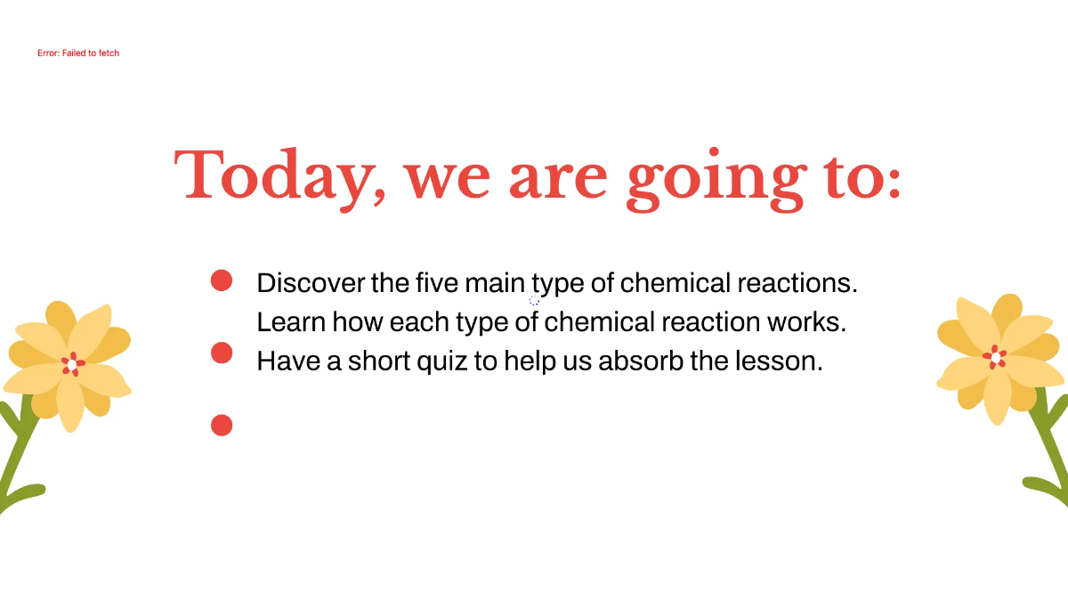 Free Types of Chemical Reactions Template to Edit Online