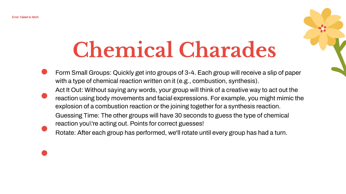 Free Types of Chemical Reactions Template to Edit Online