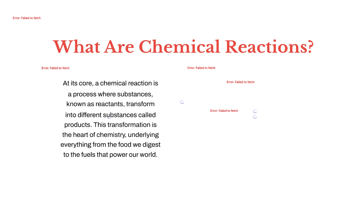 Free Types of Chemical Reactions Template to Edit Online