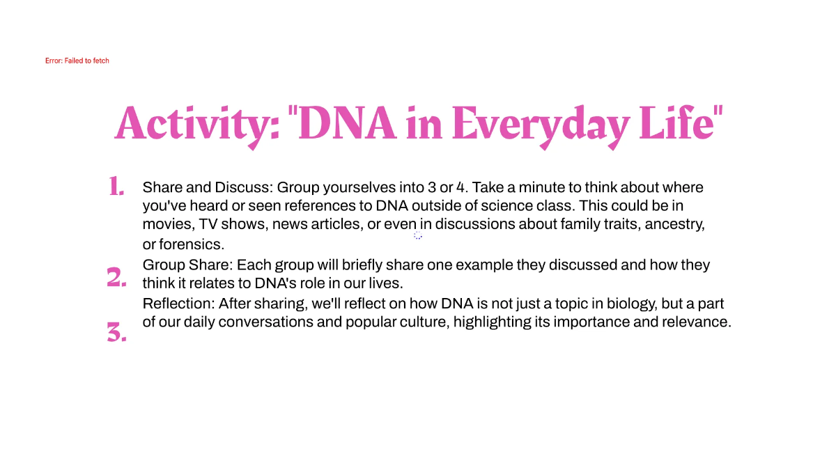 Free DNA Structure and Replication Template to Edit Online